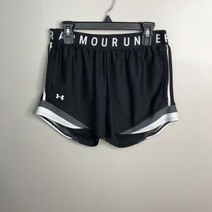 Under Armour Women's Black and Gray Athletic Shorts Sz XS